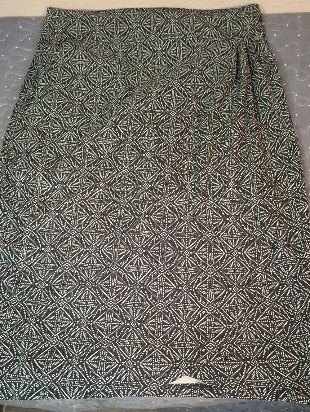 Black and White Geometric Pencil Skirt Size X Small